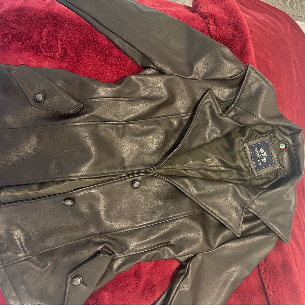 Vintage brown leather jacket